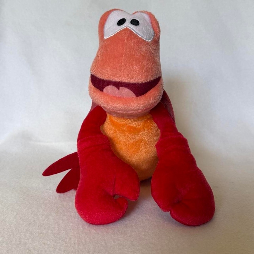 Disney Sebastian Crab Plush The Little Mermaid Stuffed Animal 9" Red